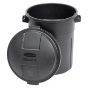 Rubbermaid® Roughneck™ Refuse Container, 20 Gallon, Black