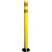 Pexco 8DP236YEL104 DP200 36" Round Traffic Channelizer Post, Yellow