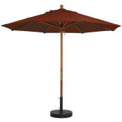 7' Wooden Market Outdoor Umbrella - Sand
