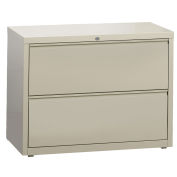 Hirsh Industries Lateral File 36" Wide 2-Drawer, Putty, 14982