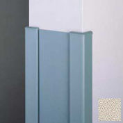 End Wall 90° Corners, 2'' Wings, 4'H W/Caps, 6"W, Khaki Brown, Aluminum