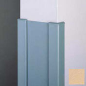 End Wall 90° Corners, 2'' Wings, 8'H W/Caps, 6"W, Toffee, Aluminum