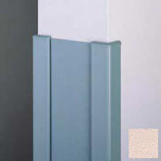 End Wall 90° Corners, 2'' Wings, 12'H W/Caps, 6"W, Ecru, Aluminum