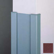 End Wall 90° Corners, 2'' Wings, 4'H W/Caps, 6"W, Cordovan, Recycled Vinyl