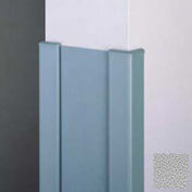 End Wall 90° Corners, 2'' Wings, 12'H W/Caps, 6"W, Pearl Gray, Aluminum