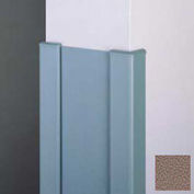 End Wall 90° Corners, 2'' Wings, 8'H W/Caps, 6"W, Caf&eacute; Au Lait, Aluminum