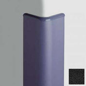 Corner Guard Bullnose 90°, 3'' Wings, 4'H W/Caps, Black