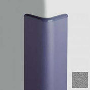 Corner Guard Bullnose 90°, 3'' Wings, 12'H W/Caps, Gray
