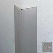 Flexible Vinyl Corner Guard, 2-1/2" Wings, 3/16" Radius, 12'H, Gray