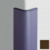 Corner Guard Bullnose 90°, 3'' Wings, 8'H W/Caps, Brown