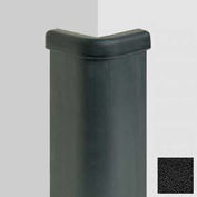 Corner Guard, 4" Wings, 6'H, Black, Epdm Rubber