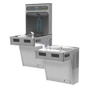 Bi-Level HydroBoost Water Refilling Station W/Filter, SS, HTHB-HAC8BL-WF-Stainless Steel