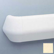 Flex-Action Triangular Handrail/Wall Guard, 5 3/8" Face, 12' Long, Pale Ylw