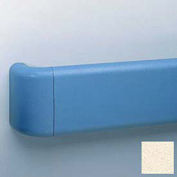 Crash Rail-Type Handrail, Vinyl W/Aluminum Retainers, 5-1/2''H x 12'L, Porcelain