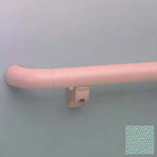 1-1/2" Diameter Round Handrail, Aluminum Retainer, 12' Long, Sage Green