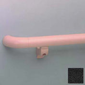 Return For Round Handrail, Vinyl, Black