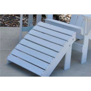 Traditional Adirondack Ottoman, White