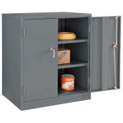 Global Industrial Assembled Counter Height Cabinet, 36x24x42, Gray