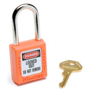 Master Lock Safety 410 Series Zenex Thermoplastic Padlock, Orange, 1-Pack