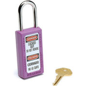 Master Lock Safety 411 Series Zenex Thermoplastic Padlock, Purple, 1-Pack