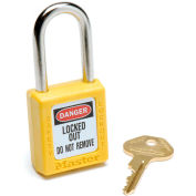 Master Lock Safety 410 Series Zenex Thermoplastic Padlock, Yellow, 1-Pack