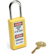 Master Lock® Safety 411 Series Zenex™ Thermoplastic Padlock, Yellow