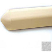 Triangular Wall Guard, 4-1/8"H x 12'L, Silver Gray