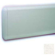 Wall Guard W/Rounded Top & Bottom Edges, 7-3/4"H x 12'L, Mission White
