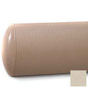 Crescent Series Wall Guard W/Rec. Plastic Clip Retainer System, 5"H x 12'L, Bone