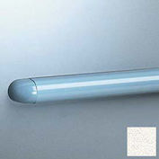 Rounded Accent Rail, 1-1/8"H x 12'L, Mission White