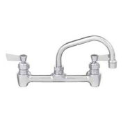 Fisher 8" Centers Backsplash Faucet W/8" Swing Spout, Stainless Steel, 61077