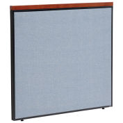 48-1/4"W x 43-1/2"H Deluxe Office Partition Panel, Blue