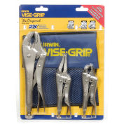 3 Piece The Original Locking Plier Set W/ Pouch