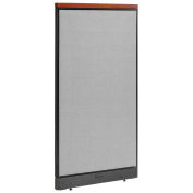 36-1/4"W x 65-1/2"H Deluxe Electric Office Partition Panel, Gray