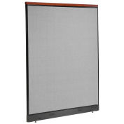 60-1/4"W x 77-1/2"H Deluxe Electric Office Partition Panel, Gray