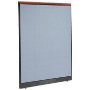 60-1/4"W x 77-1/2"H Deluxe Electric Office Partition Panel, Blue