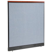 60-1/4"W x 65-1/2"H Deluxe Electric Office Partition Panel, Blue