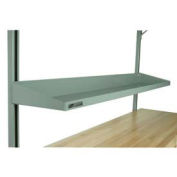 Stackbin Flat Steel Shelf, 44"W X 12"D, Gray