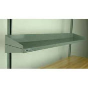 Stackbin Flat Steel Shelf W/Side And Rear Lip, 52"W X 12"D, Gray