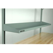 Stackbin Flat Steel Shelf, 52"W X 12"D, Gray