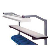 Stackbin 1-1/4" Laminate Shelf W/Steel Support, 48"W X 12"D, Gray