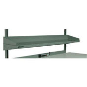 Stackbin Flat Steel Shelf W/Side And Rear Lip, 64"W X 12"D, Gray