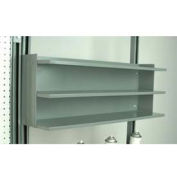 Stackbin 3 Shelf Storage Unit, 32"W X 12"D, Gray