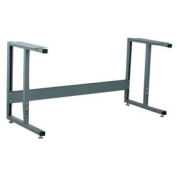 Stackbin Ergonomic Adjustable Height Frame, 52"W X 27"D X 30-40"H, Gray