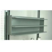 Stackbin 3 Shelf Storage Unit, 26"W X 12"D, Gray