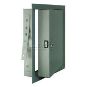 Fire-Rated & Insulated Metal Access Panel, 24"Wx48"H, Gray