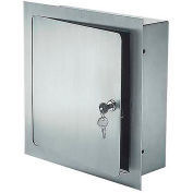 Acudor Recessed Valve Box Satin Polish, Stainless Steel, 12x12x6