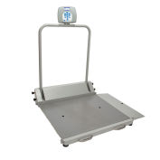 Health O Meter Digital Wheelchair Ramp Scale 1000 x 0.2lb/454 x 0.1kg, Portable, 2600KL