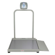 Health O Meter Digital Wheelchair Ramp Scale 1000 x 0.2lb/454 x 0.1kg, Portable, 2500KL