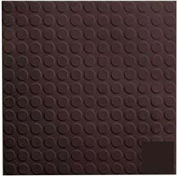 Brown Rubber Tile Low Profile Circular Design 50cm
